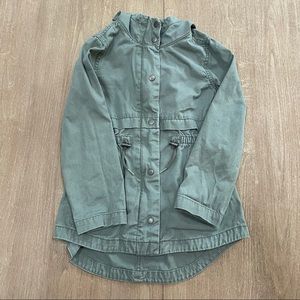 Girls canvas jacket with hood